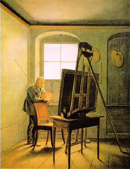  Caspar David Friedrich in seinem Atelier